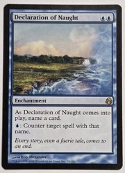 Declaration of Naught - Morningtide MTG Rare Enchantment