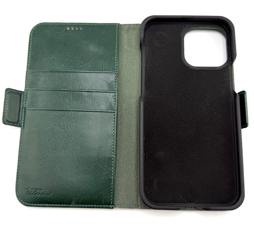 Dreem Fibonacci Green Wallet Case for iPhone 13 Pro | 2-in-1 Detachable