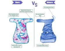 wegreeco Reusable Premium Dog Diapers(2PACK COLORS MAY VARY)sizeL Tie Dye.