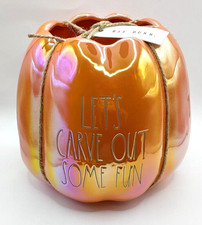 Rae Dunn ceramic orange luster Lets Carve Out...