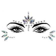 Face Gems stick on Sparkling Face glitter Jewels Exquisite Crystals Face Stic...