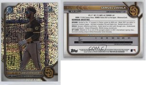 2022 Bowman Chrome Prospects Speckle Refractor /299 Samuel Zavala #BCP-203