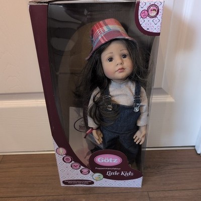 GOTZ HAPPY LITTLE KIDZ GRETE GIRL SPIELPUPPE IN OVP - GEÖFFNET - SEHR GUTER ZUSTAND -