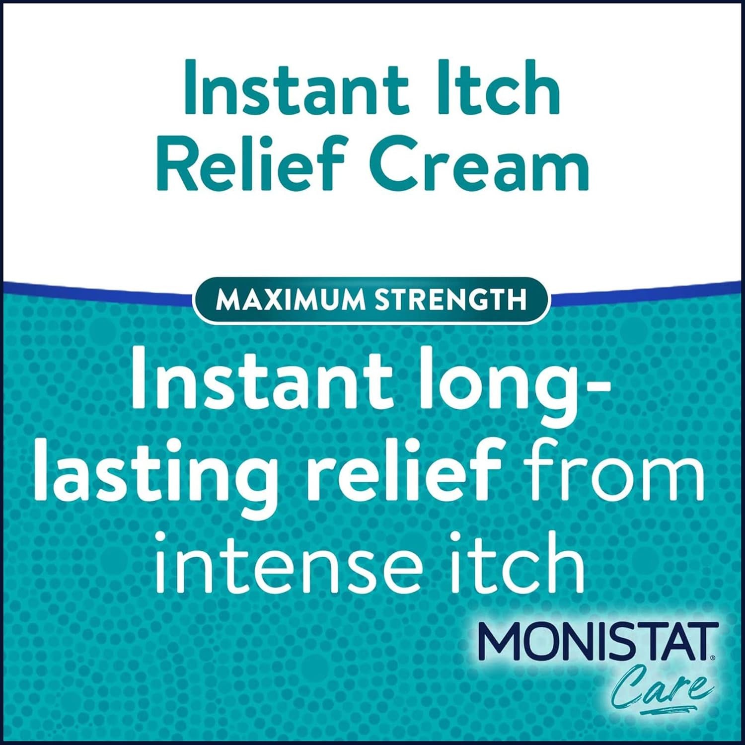Monistat Instant Itch Relief Cream for Women, Maximum Strength Feminine 1 oz,2pk