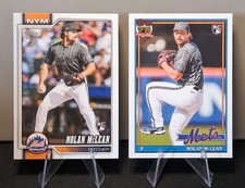 Nolan McLean 2026 Topps Series 1 Rookie Card Lot Base/Insert New York Mets 