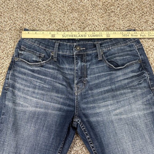 BKE Buckle Men's Med Wash Blue Jake Straight Leg Jeans 34x32 (32x31) - Picture 7 of 14