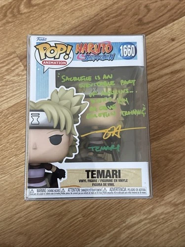 Funko Pop! Naruto Shippuden Temari 1660 Signed By Tara Platt JSA Certified