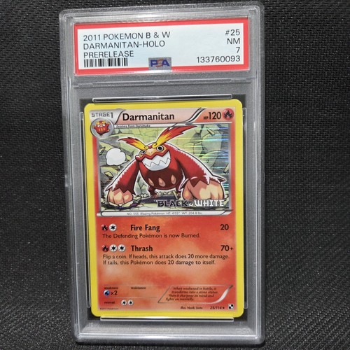 2011 Pokemon: DARMANITAN 25/114 - [Prerelease] [Black & White Base Set] NM PSA 7
