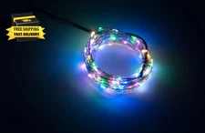 USB Plug in LED Fairy Lights,50 LED Bulbs 16 Ft Silver Wire Waterproof Starry St
