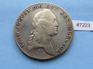 Taler Sachsen 1783 Konventionstaler Silber 27 79 Gramm Original SS VZ