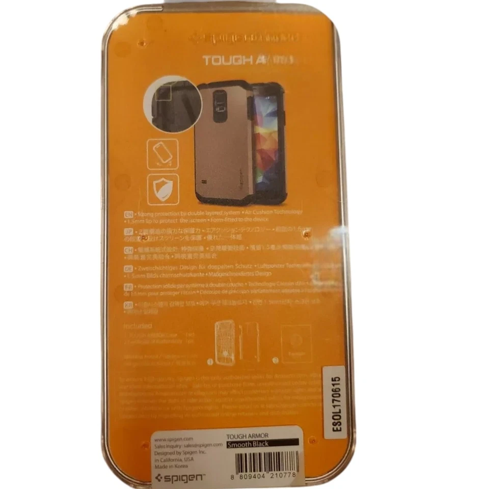 Spigen 钱包式 S Galaxy S5 保护壳,适用于三星 Galaxy S5 2014 - 黑色 — 第 2/3 张图片