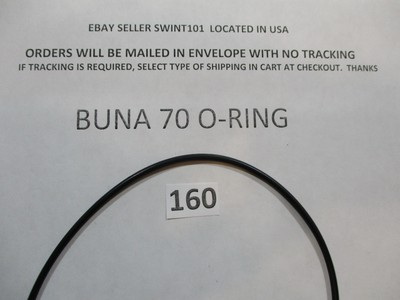 160 O-ring 5-1/4'' ID x 5-7/16'' OD x 3/32'' thick. Buna 70.  Quan 1.