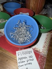 Approximately 100 Silver Filled Earwires For Earrings. US Seller, Free Shipping