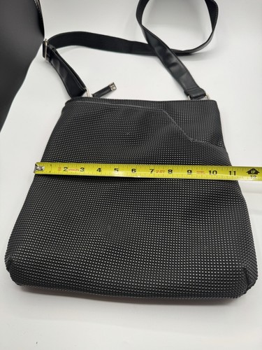 Urban Oxide Black Textured Tote Bag Crossbody Medium Size - Picture 9 of 11