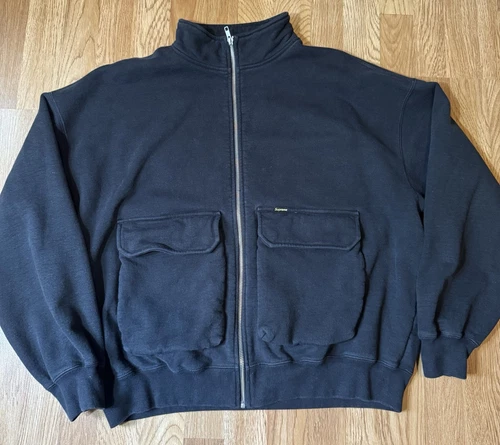 Sweat polaire zippé homme Supreme Cargo Pocket noir taille M