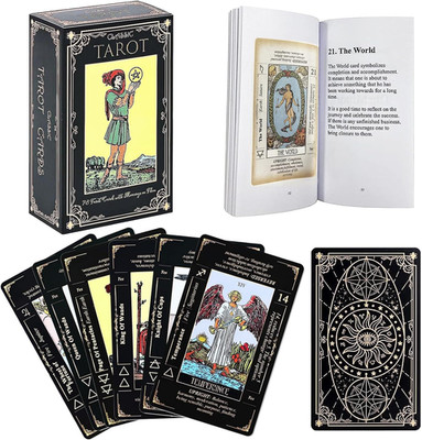 Tarot Cards Deck For Beginners With Meanings Keywords Zodiac Yes Or No 78