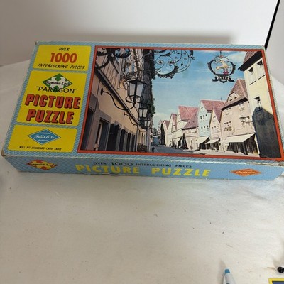 Vintage Built Rite 1000 Piece Jigsaw USA Puzzle Diamond-Lock Germany, Rodenberg