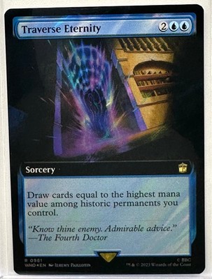 Traverse Eternity (Extended Art) (Surge Foil) Doctor Who Magic MTG (961)