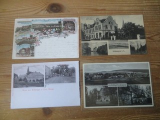 Cartoline Lipperland Lippe NRW eredità buona collezione di 31 vecchie cartoline incluse