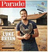 Parade Magazine April 6 2014 Luke Bryan Loves Leesburg Georgia Meryl Davis