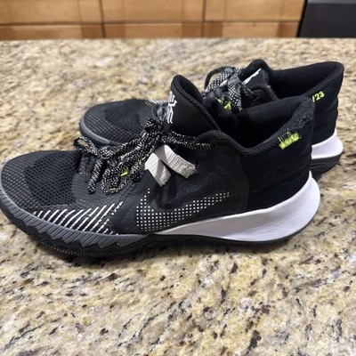 Nike Kyrie Flytrap V5 Basketball Sneaker Mens 9 Black White Mesh Cpix