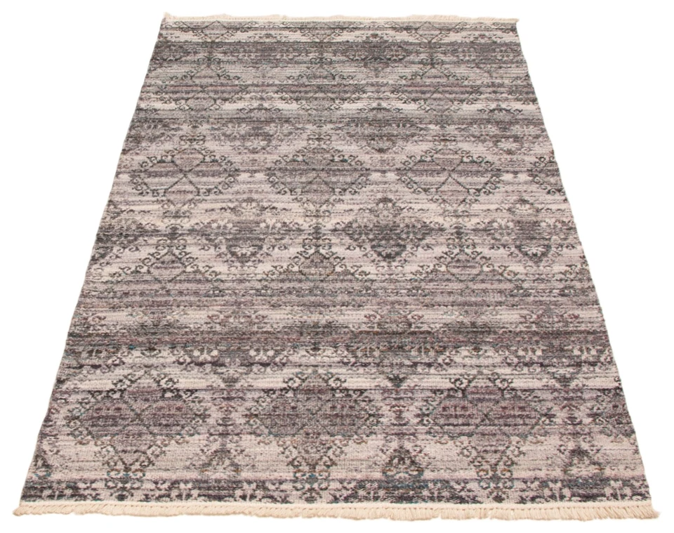Traditional Vintage Hand Woven Oriental Carpet 5'0" x 8'2" Wool Kilim Area Rug - Image 3 of 4