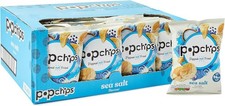 popchips - Sea Salt Potato Crisps, 23g (Pack of 24) - Popped not Fried, No