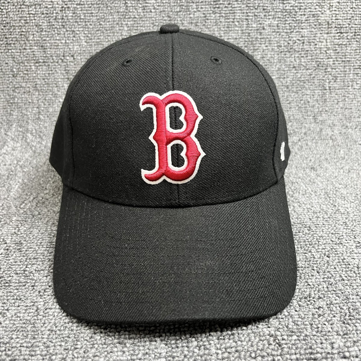 Boston Red Sox '47 Brand MVP Hat Black MLB Adjustable Hook-and-loop Strap Cap