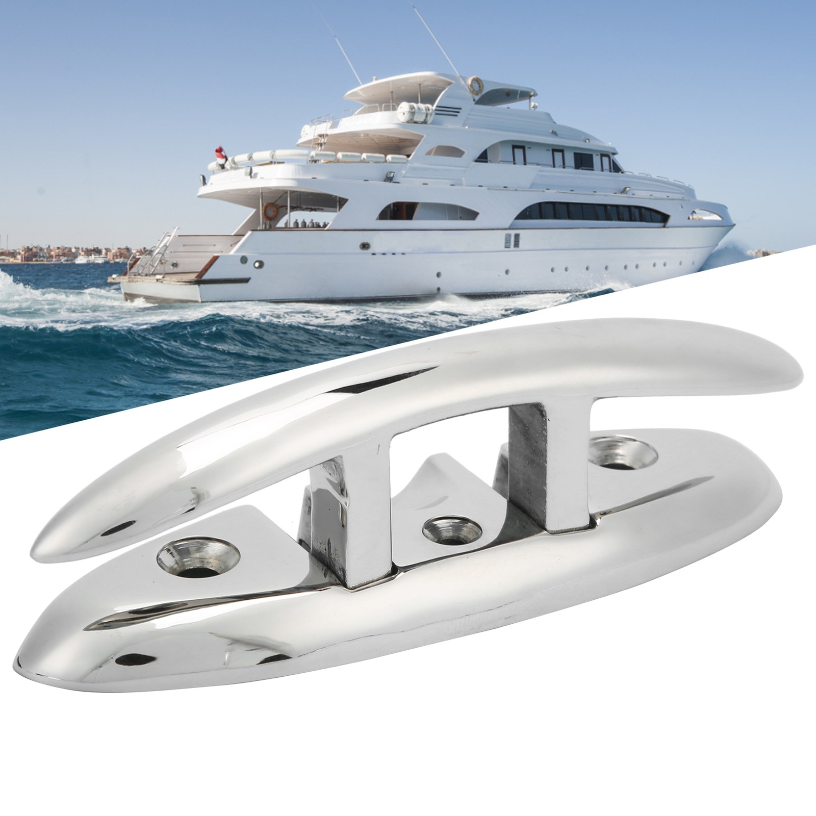 Folding Dock Cleat For Marine Yacht Mooring 316 Stainless Steel Excellent