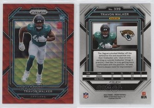 2022 Panini Prizm Rookies Red Wave Prizm /149 Travon Walker #339 Rookie RC