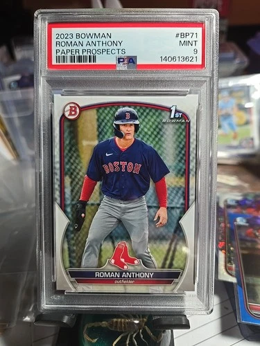 Roman Anthony 2023 Bowman Paper Prospects Card  Boston Red Sox PSA 9 🔥 🔥!!
