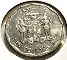 2017   Jamaica  10  Dollars  Coin - KM#190  -     (IN#16418) - Combined Shipping