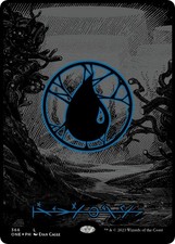 Island (Phyrexian) - Full Art (Oil Slick Raised Foil) - Foil NM MTG Phyrexia:...