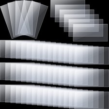 2000 Pcs Clear Plastic Tags Bulk Shelf Price Tag Label Holders for Storage Bi...