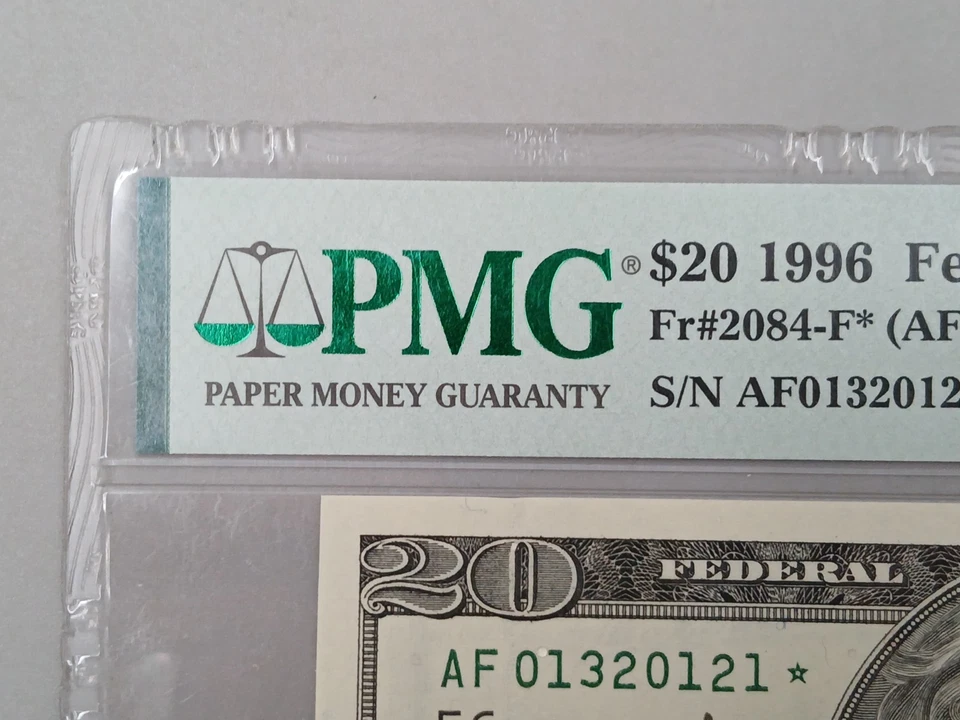 PMG $20 1996 Federal Reserve Atlanta Star fr2084-F* 65 EPQ Twenty Dollar Bill - Image 2 of 4