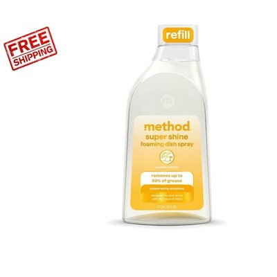 Eco-Friendly Method Super Shine 16 fl oz Foaming Dish Spray - Powered by Enzymes