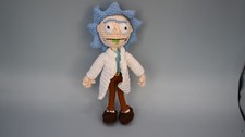Rick Sanchez Inspired by Rick and Morty Cartoon handmade crochet doll anime toy