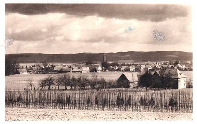 Postcard Buer Melle - view of Stuckenberg - used 1950 - Lower Saxony