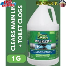 Main Line Drain Opener Clog Remover Liquid Safe Non-Corrosive Formula 1 Gal New