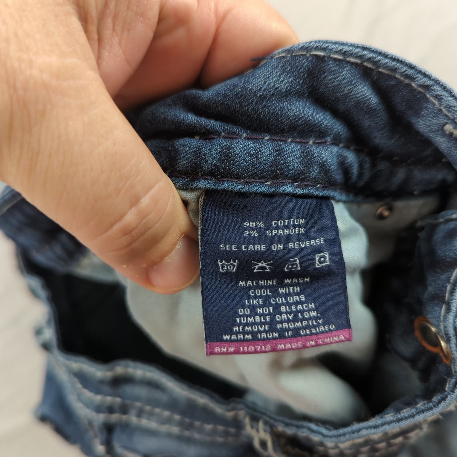 Vigoss Jeans Womens 12 Blue Dallas Slim Boot Cut Western Cowgirl Embroidered