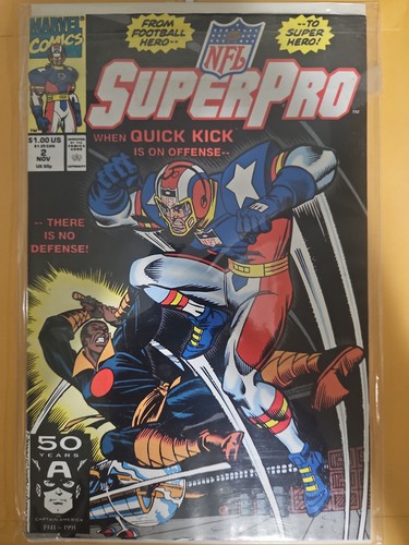 NFL Superpro #2 (Nov 1991, Marvel) FN
