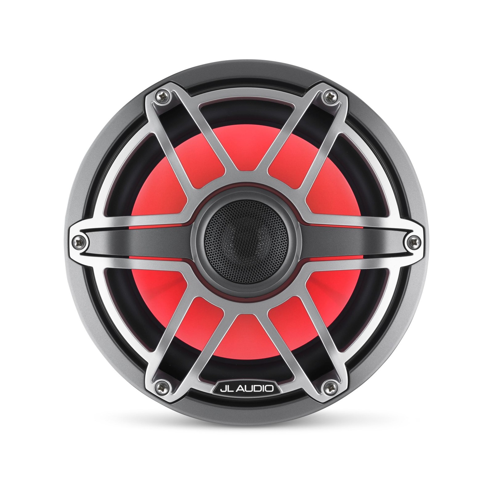 JL Audio 8.8-Inch M6 Marine Coaxial Speaker System, RGB LED, Gunmetal & Titan...