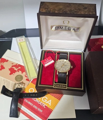 Omega Gold Filled Seamaster De Ville Cal. 1020 Automatic Day Date Full Set Mint