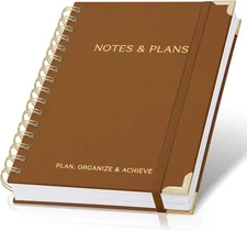 Aesthetic Daily Planner And Notebook With Hourly Schedule - Aesthetic Spiral To 