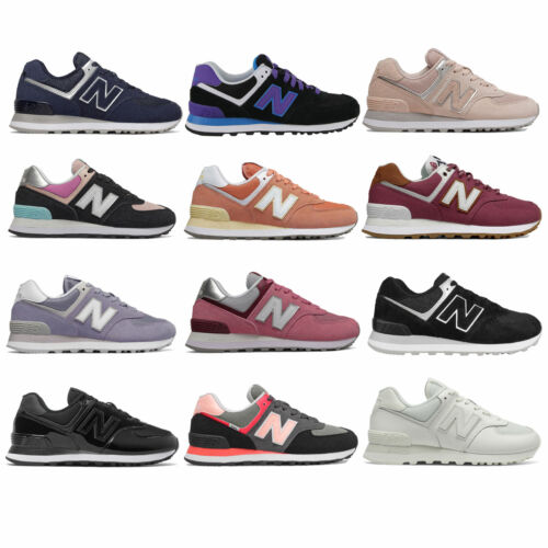 New Balance 574 Core Classic Zapatillas Mujer Cuero Terciopelo Cuero Auténtico - Imagen 1 de 47