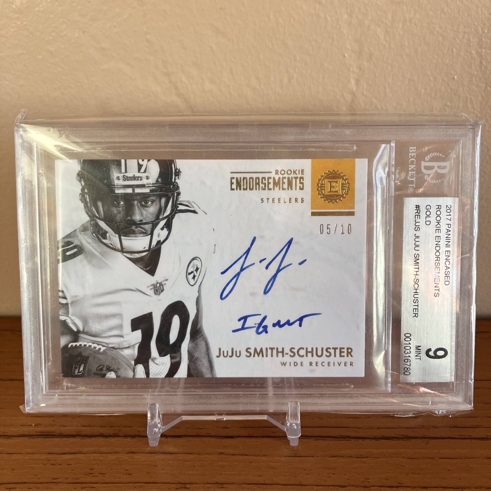 JuJu Smith-Schuster Panini Phoenix Rookie Autograph Jersey #JJS Base