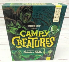 Campy Creatures 2nd Edition Deduction and Bluffing Board Game Keymaster Monsters