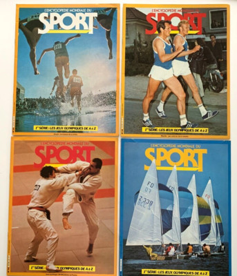 OLYMPISCHE SPIELE, 4ER SET VINTAGE ZEITSCHRIFTEN, SAMMLER
