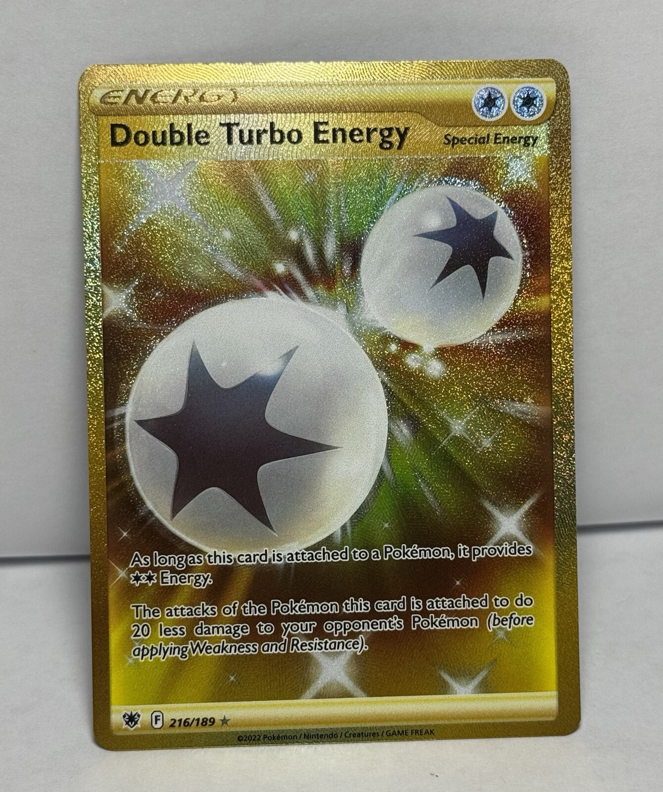 Double Turbo Energy (Secret) 216/189 Swsh10: Astral Radiance Holo. *NM*