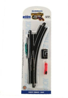 Aiguillage Bachmann E-Z Track #6 Crossover – Rail Nickel-argent, Voie HO, Snap-fit, Sans Outil